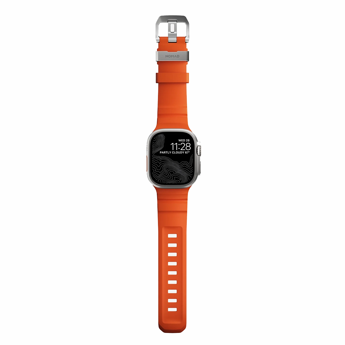 Ремешок Nomad Rocky Point Band Natural Titanium Hardware 46mm/49mm - Magma (NM014872858)