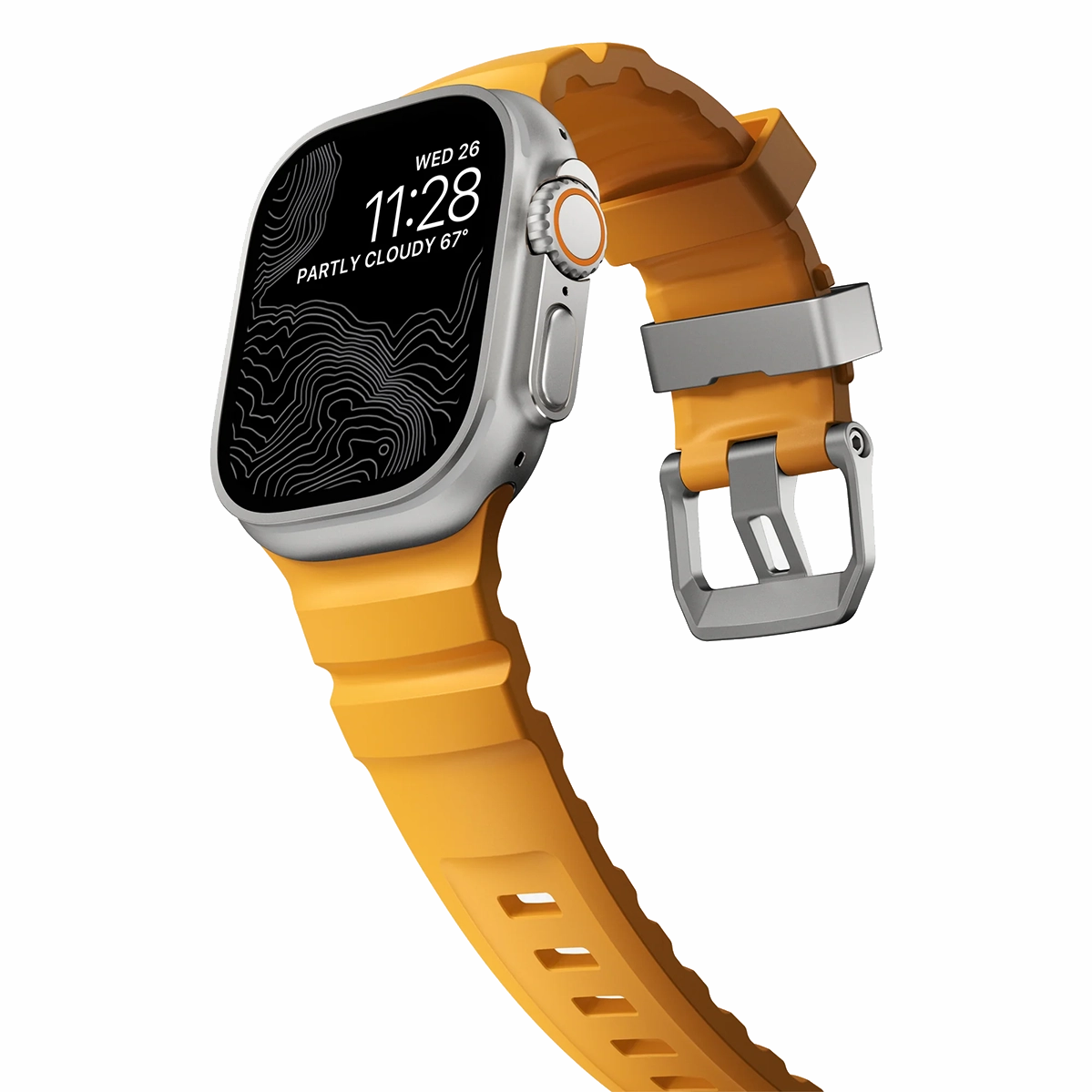 Ремешок Nomad Rocky Point Band Natural Titanium Hardware 46mm/49mm - Sol (NM013602858)
