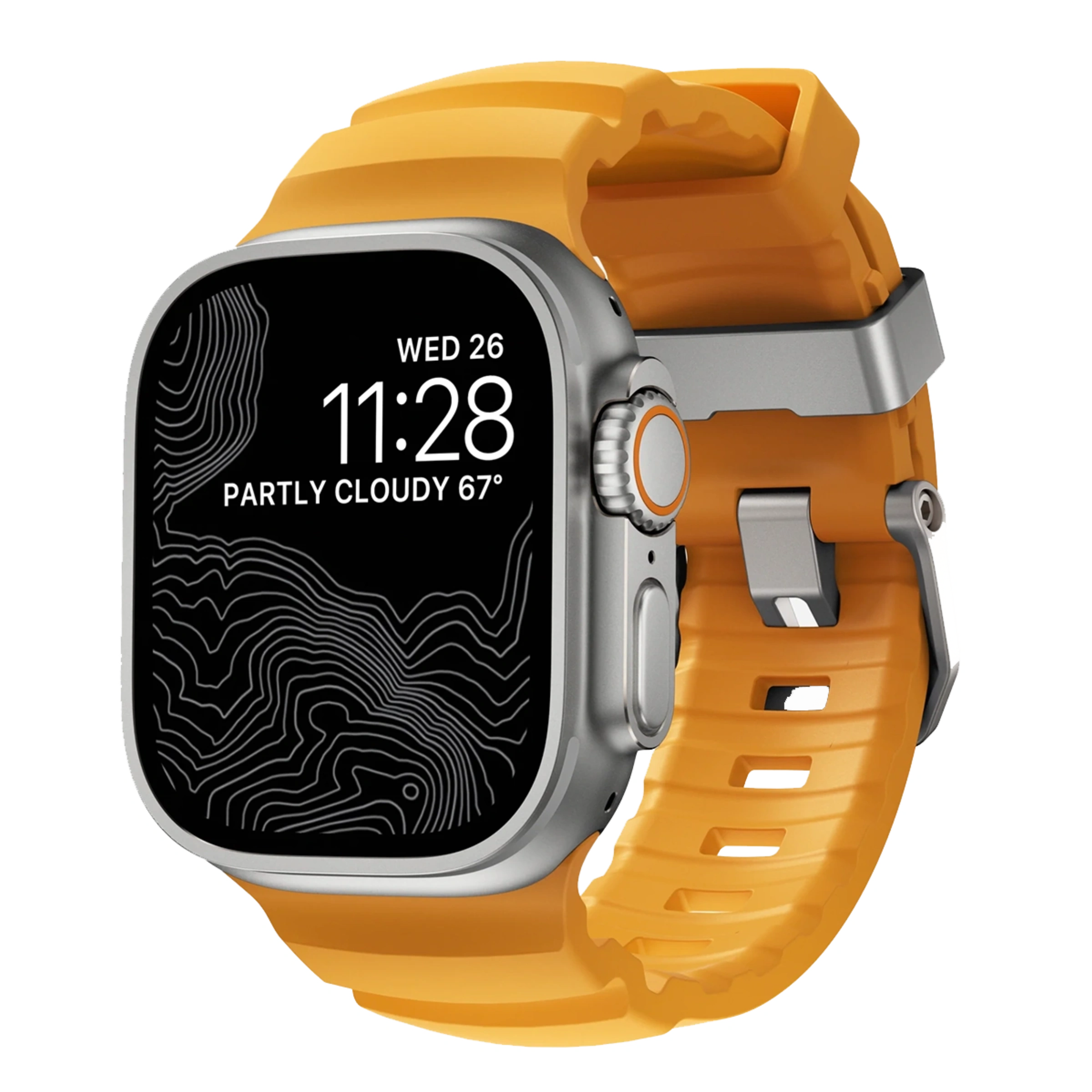 Ремешок Nomad Rocky Point Band Natural Titanium Hardware 46mm/49mm - Sol (NM013602858)