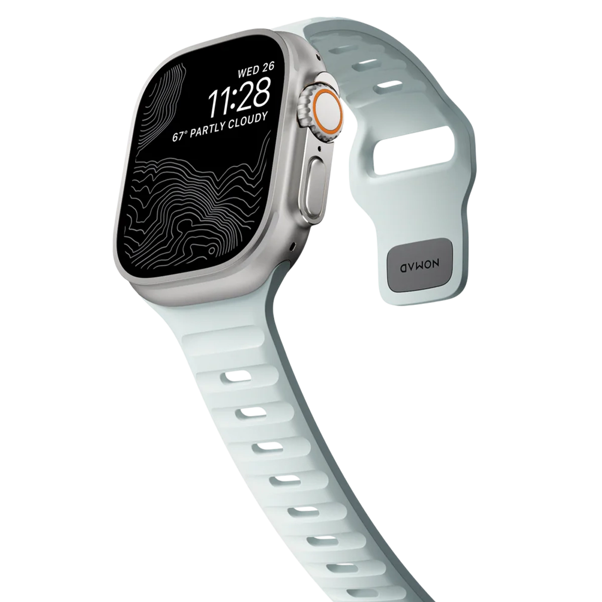 Ремінець NOMAD Sport Band для Apple Watch 42/44/45/46/49mm - Icy Blue Glow (NM01123385)