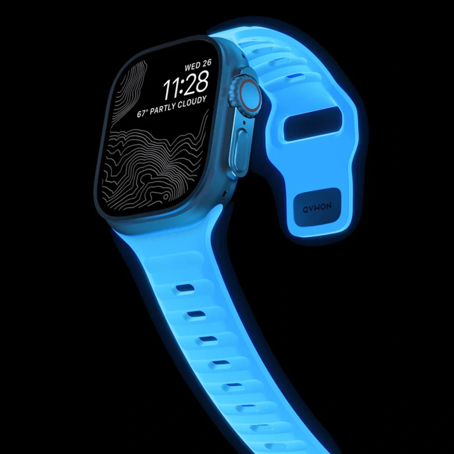 Ремінець NOMAD Sport Band для Apple Watch 42/44/45/46/49mm - Icy Blue Glow (NM01123385)