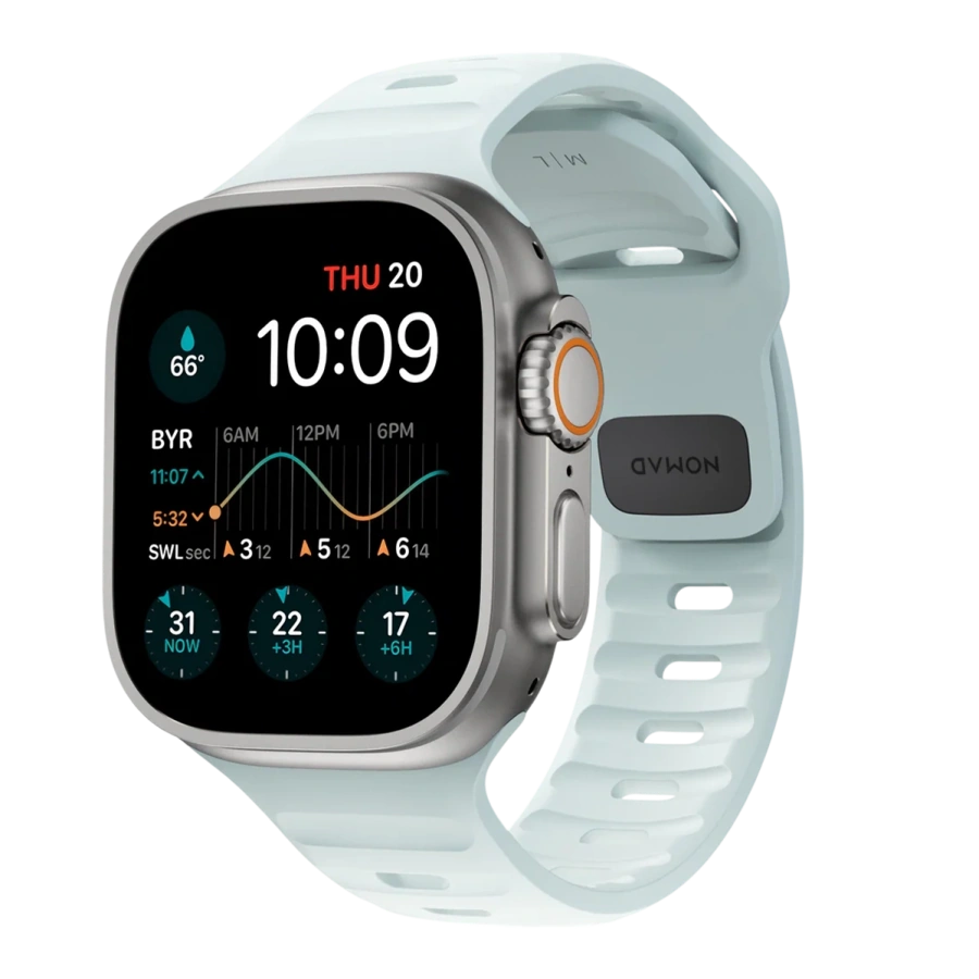 Ремінець NOMAD Sport Band для Apple Watch 42/44/45/46/49mm - Icy Blue Glow (NM01123385)
