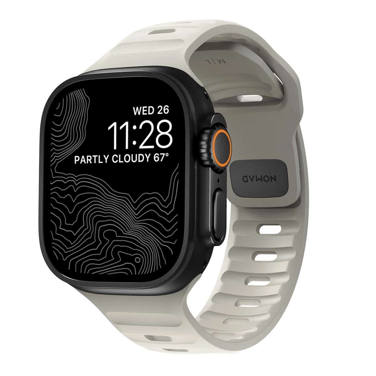 Ремінець NOMAD Sport Band для Apple Watch 42/44/45/46/49mm - Stone (NM014896858)