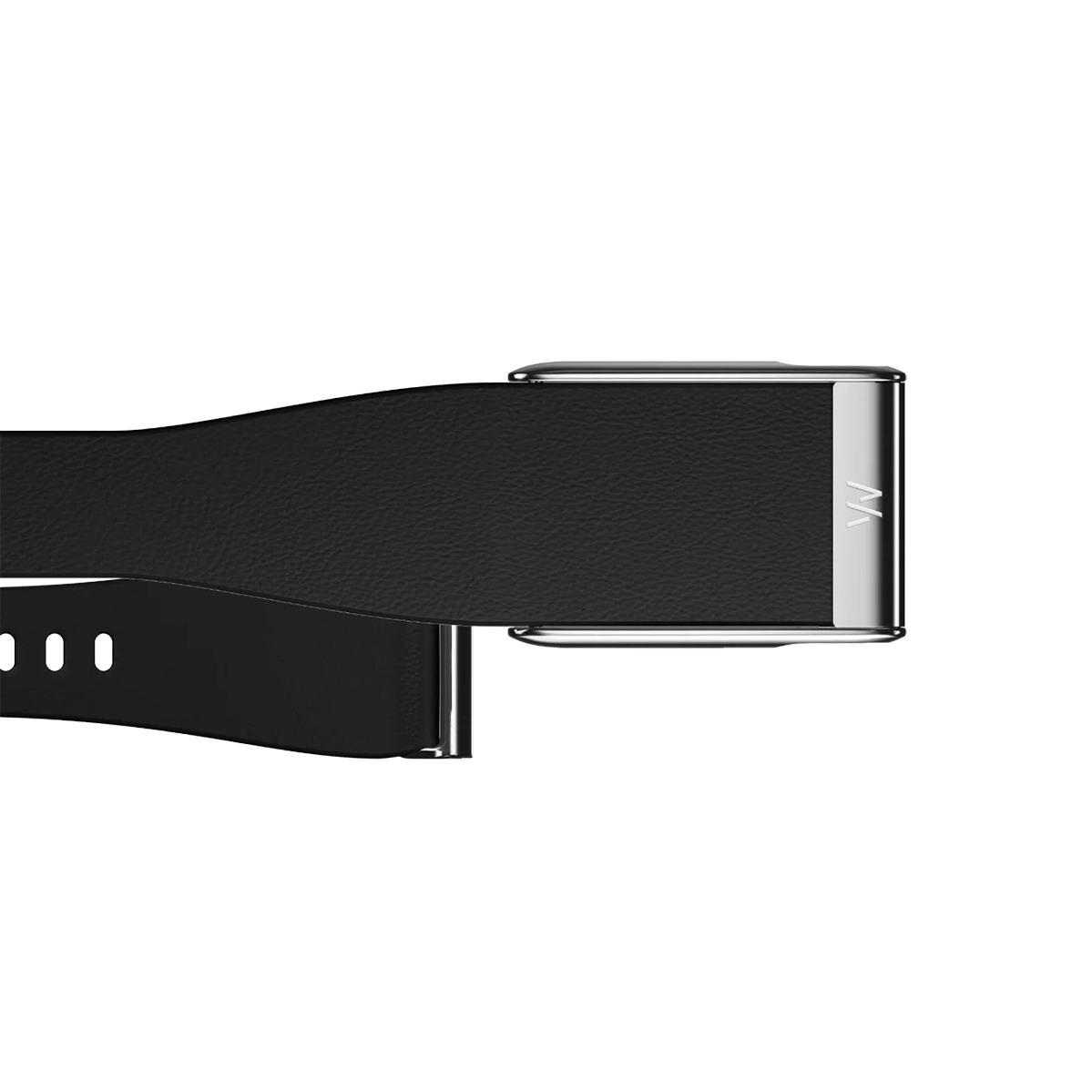Ремінець WHOOP LeatherLuxe Tapered Band | Black with Titanium - Size L для WHOOP MG (810114362211)
