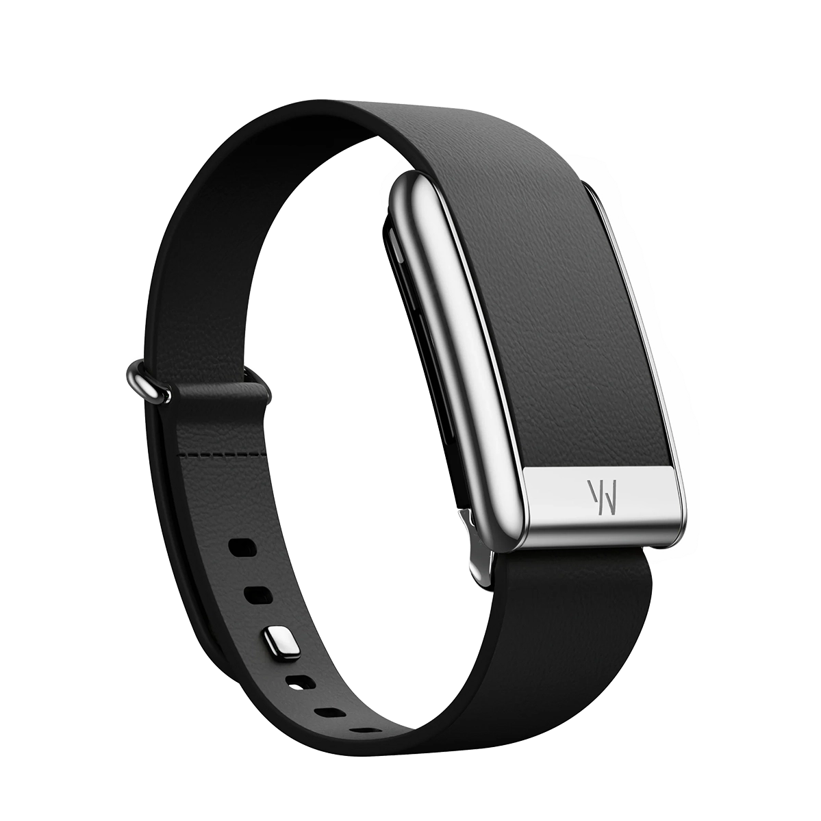 Ремінець WHOOP LeatherLuxe Tapered Band | Black with Titanium - Size S для WHOOP 5.0 (810114362112)