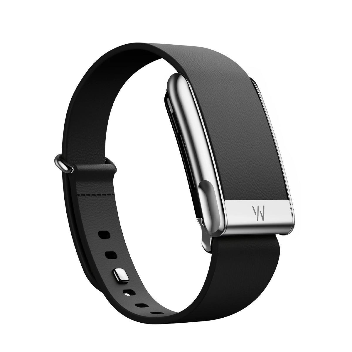 Ремінець WHOOP LeatherLuxe Tapered Band | Black with Titanium - Size L для WHOOP MG (810114362211)