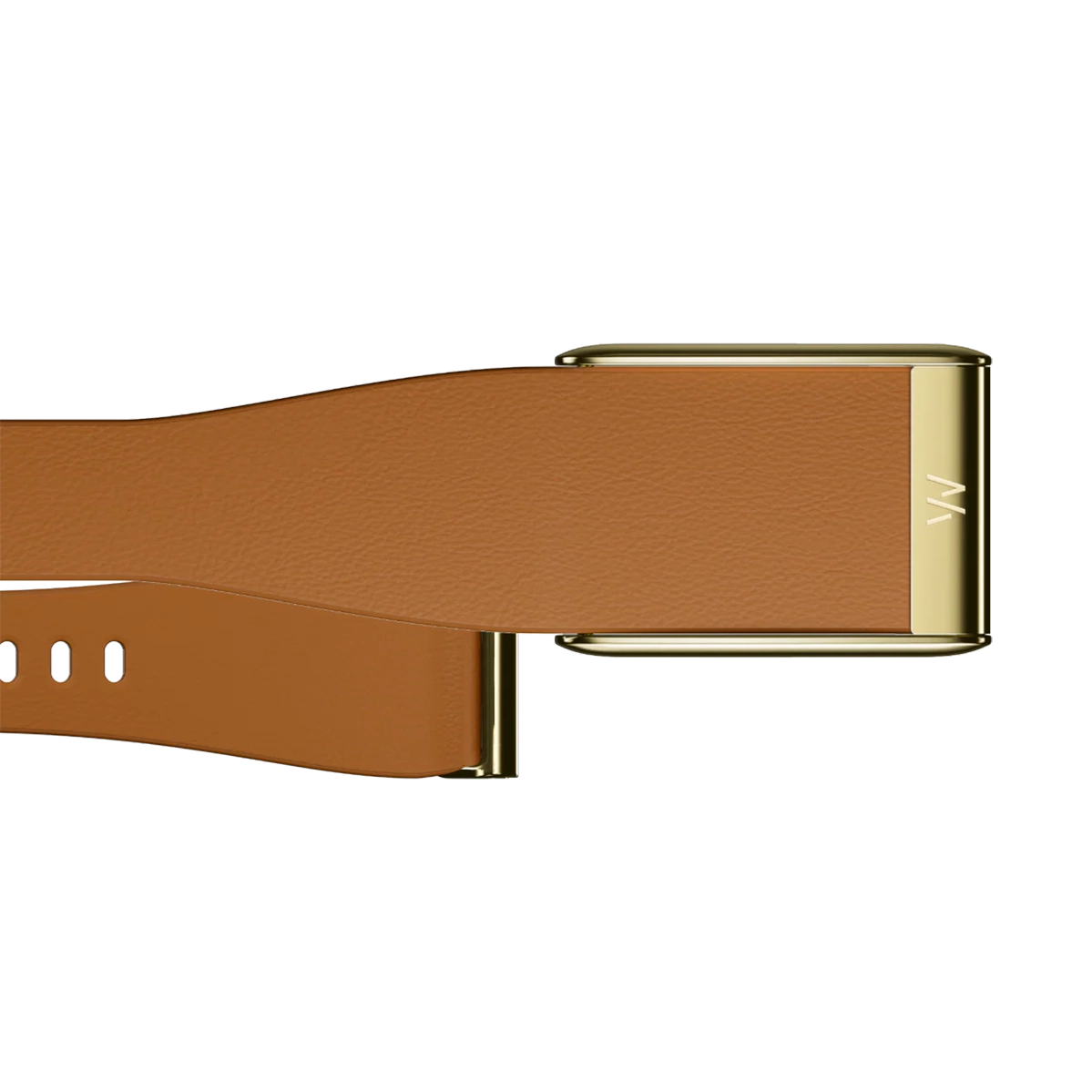Ремінець WHOOP LeatherLuxe Tapered Band | Camel with Gold - Size L для WHOOP 5.0 (810114362181)