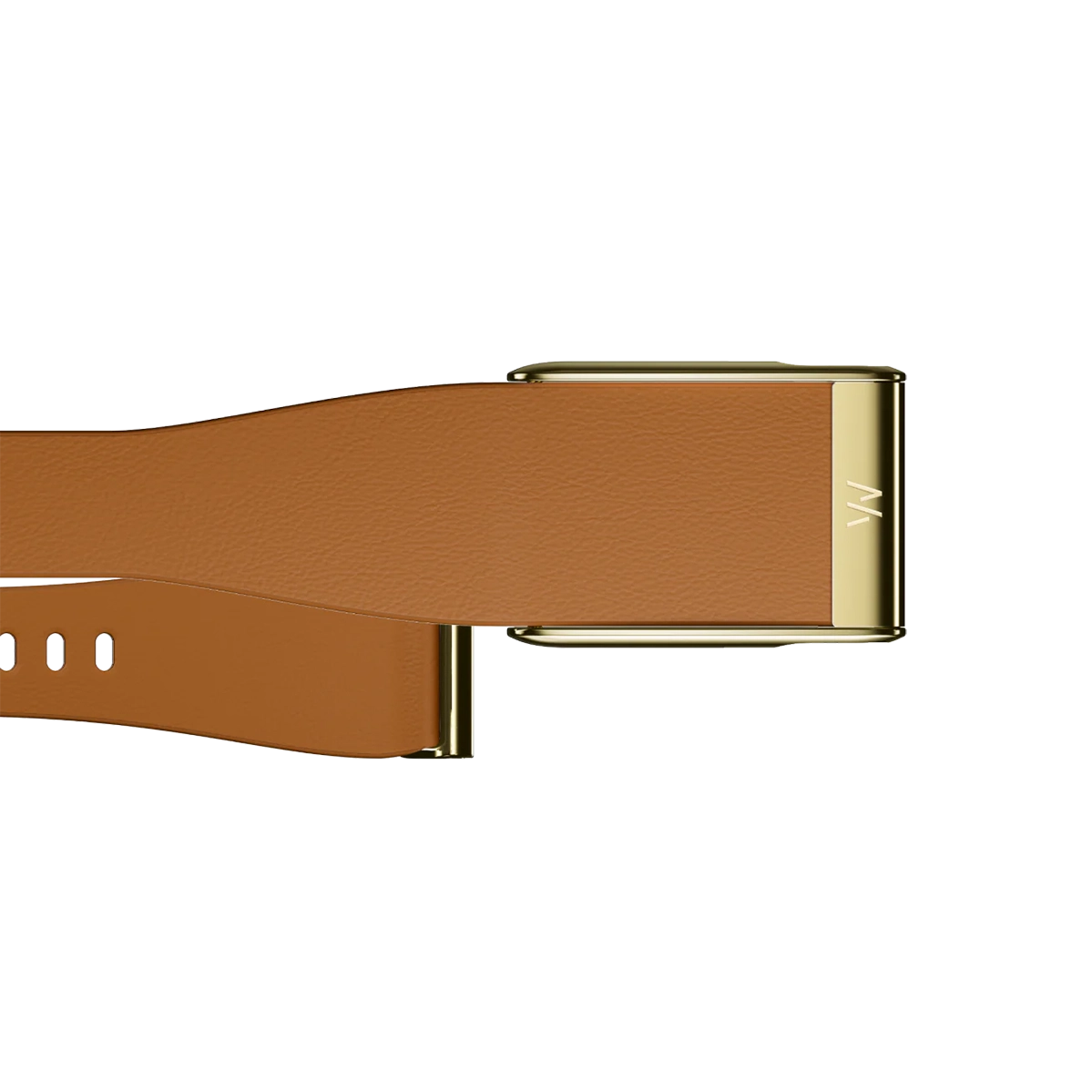 Ремінець WHOOP LeatherLuxe Tapered Band | Camel with Gold - Size L для WHOOP MG (810114362266)