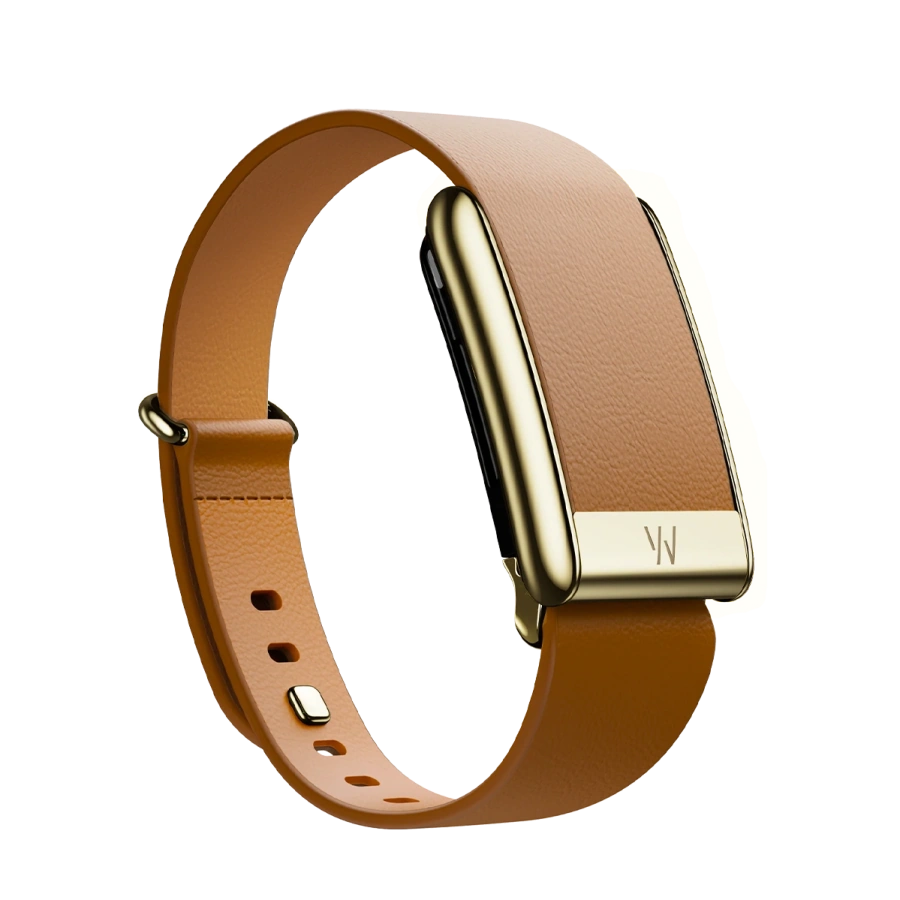 Ремінець WHOOP LeatherLuxe Tapered Band | Camel with Gold - Size S/M для WHOOP 5.0 (810114362174)