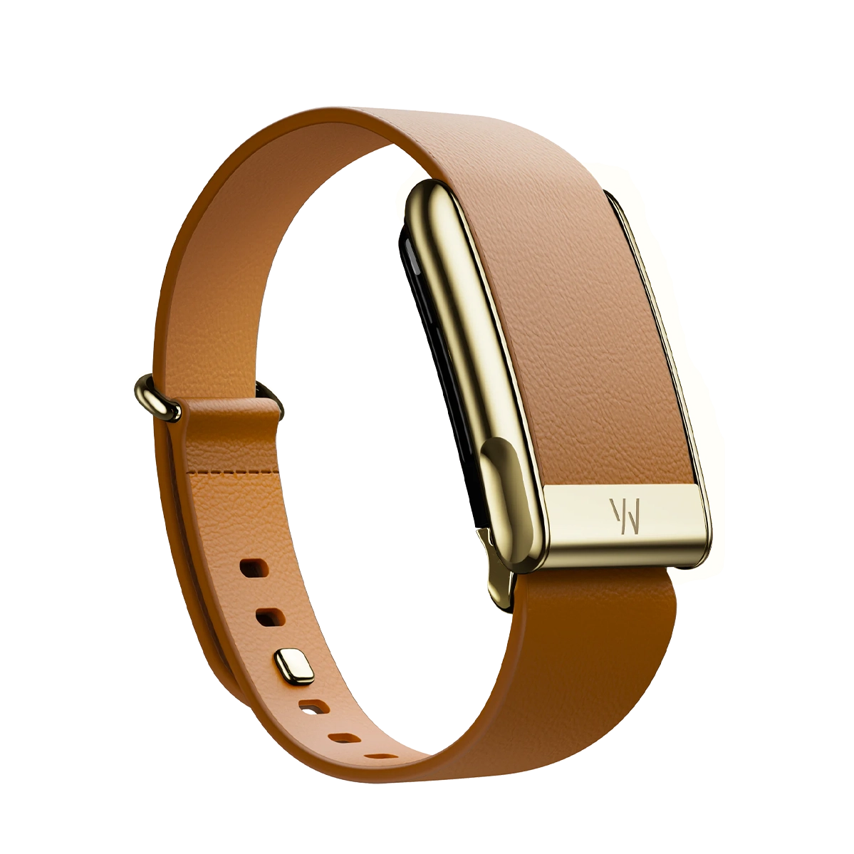 Ремінець WHOOP LeatherLuxe Tapered Band | Camel with Gold - Size L для WHOOP MG (810114362266)
