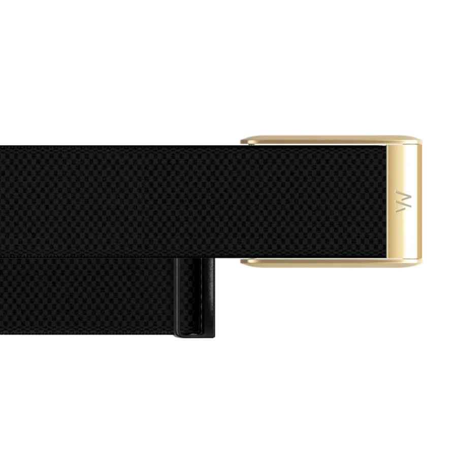 Ремінець WHOOP SuperKnit Luxe Band | Obsidian with Gold для WHOOP 5.0 (810114362723)
