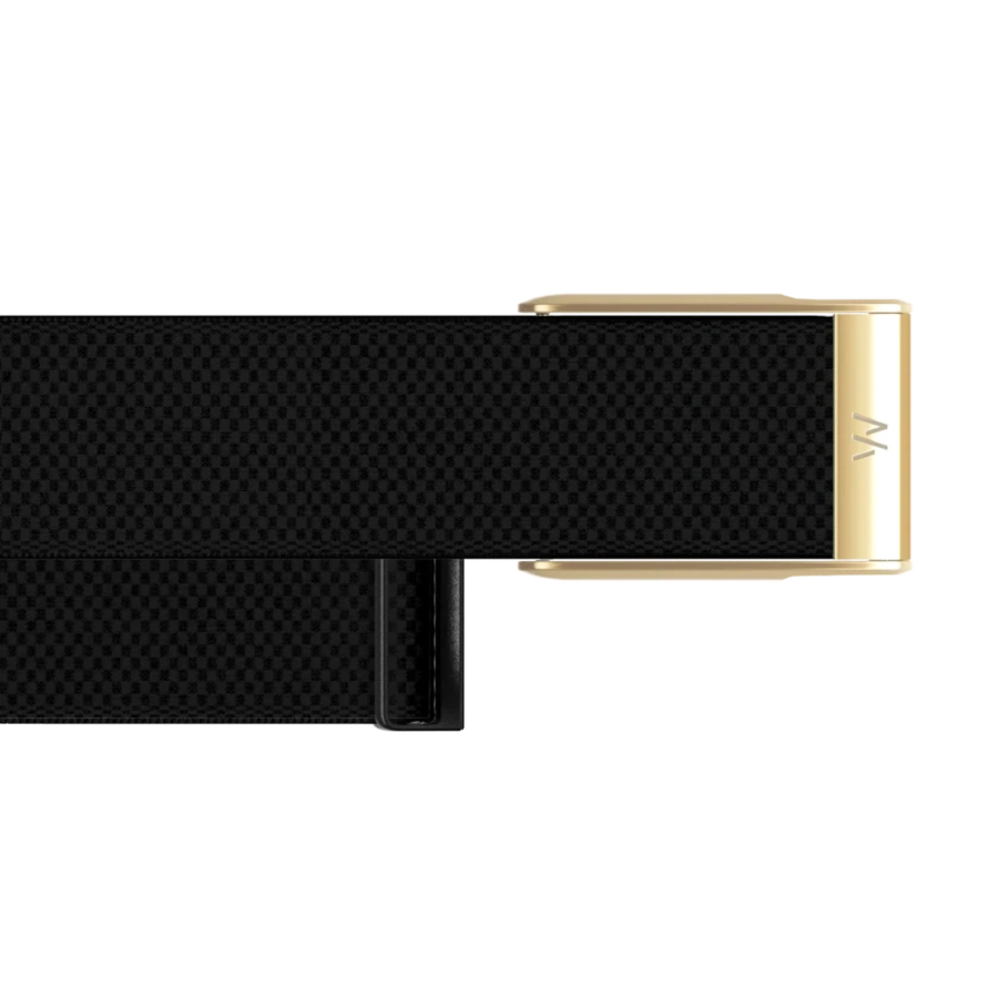 Ремінець WHOOP SuperKnit Luxe Band | Obsidian with Gold для WHOOP MG (810114362549)