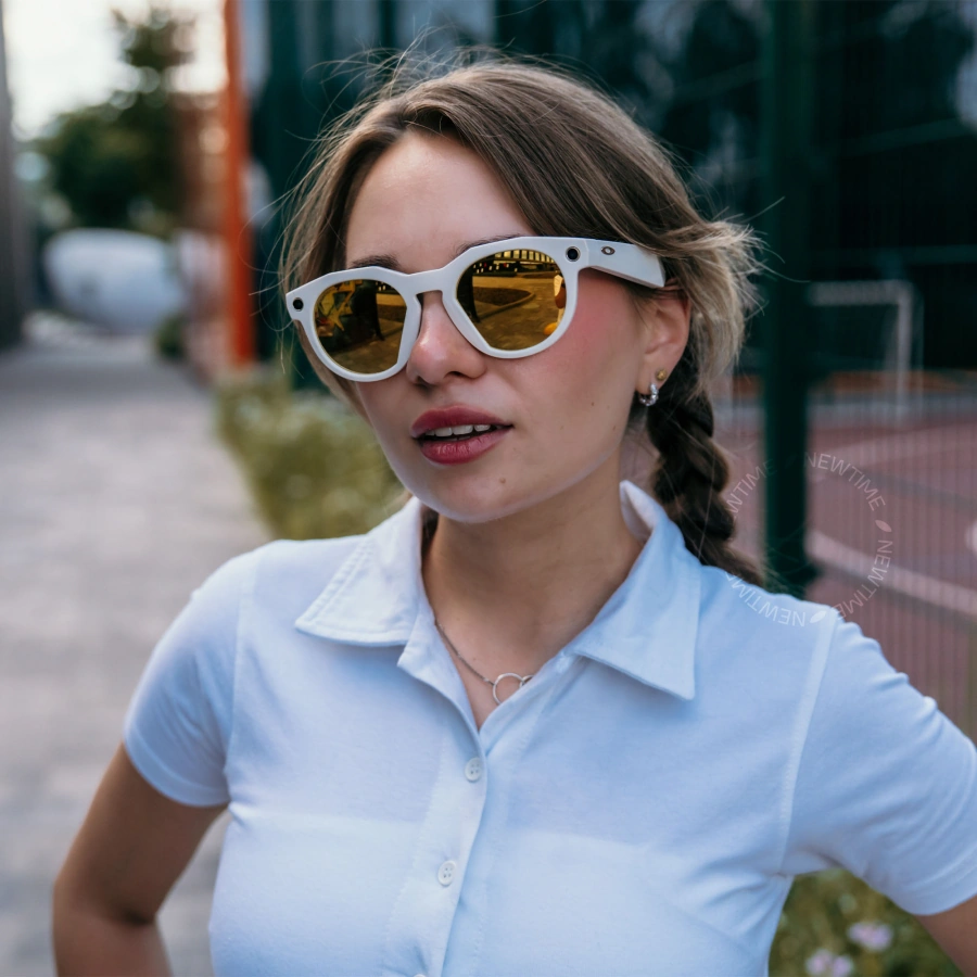 Смарт-окуляри Oakley | Meta HSTN Limited Edition - Warm Grey Frame / Desert 24k Polarized Lenses (OW8002‑0151)