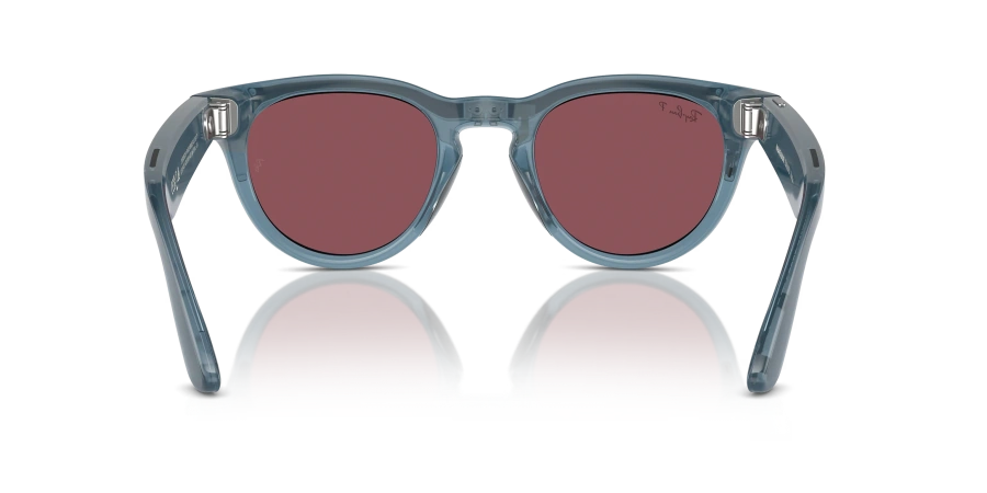 Смарт-окуляри Ray-Ban | Meta Headliner Standard - Shiny Jeans / Dusty Red (RW4009 66985Q 50-23)