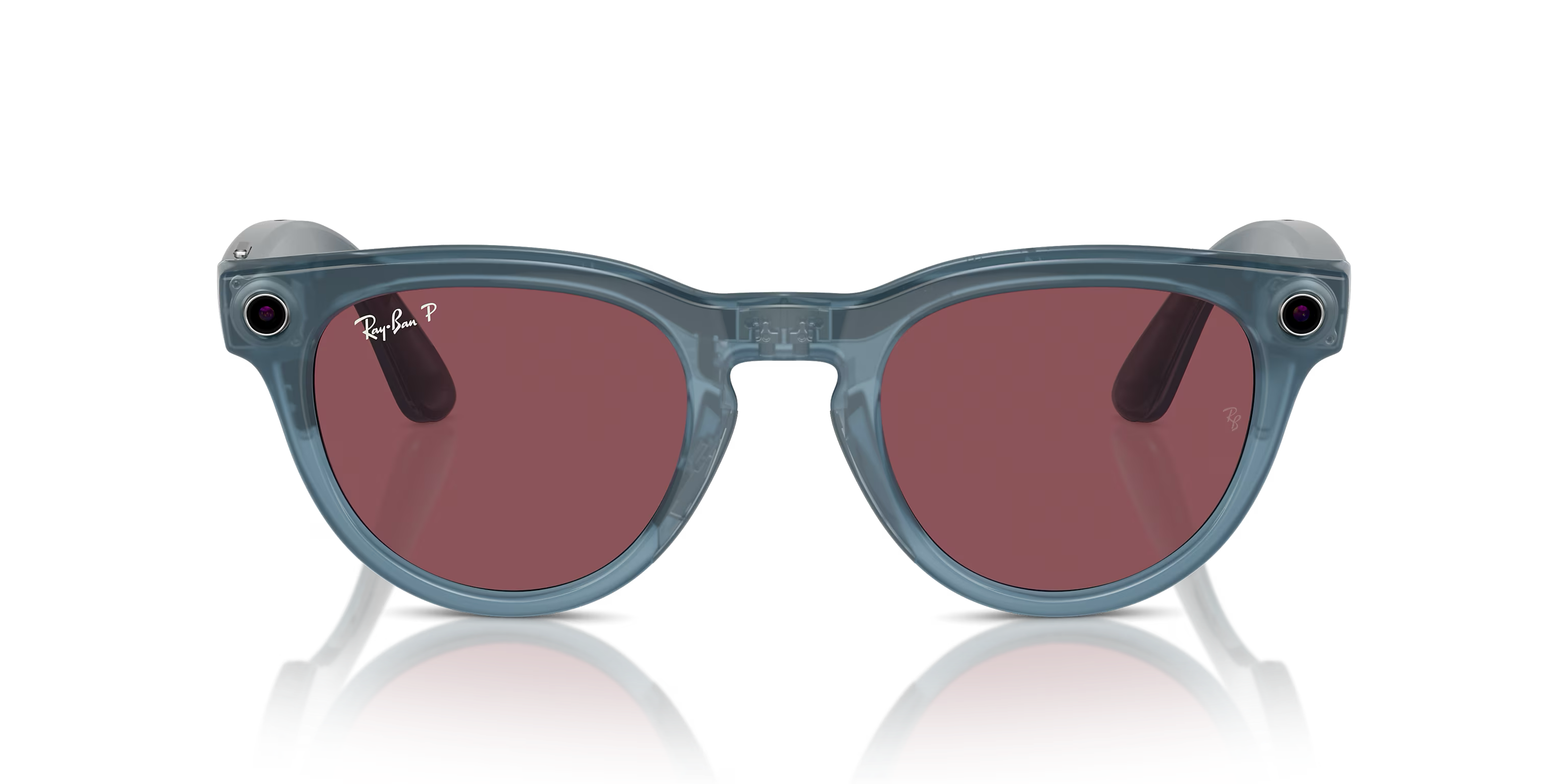 Смарт-очки Ray-Ban | Meta Headliner Standard - Shiny Jeans / Dusty Red (RW4009 66985Q 50-23)