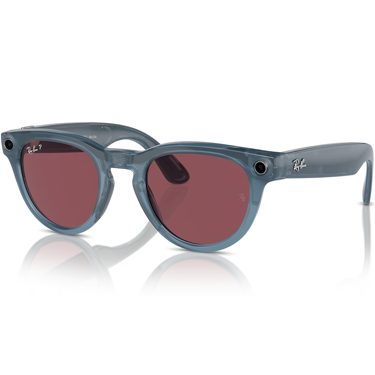 Смарт-очки Ray-Ban | Meta Headliner Standard - Shiny Jeans / Dusty Red (RW4009 66985Q 50-23)