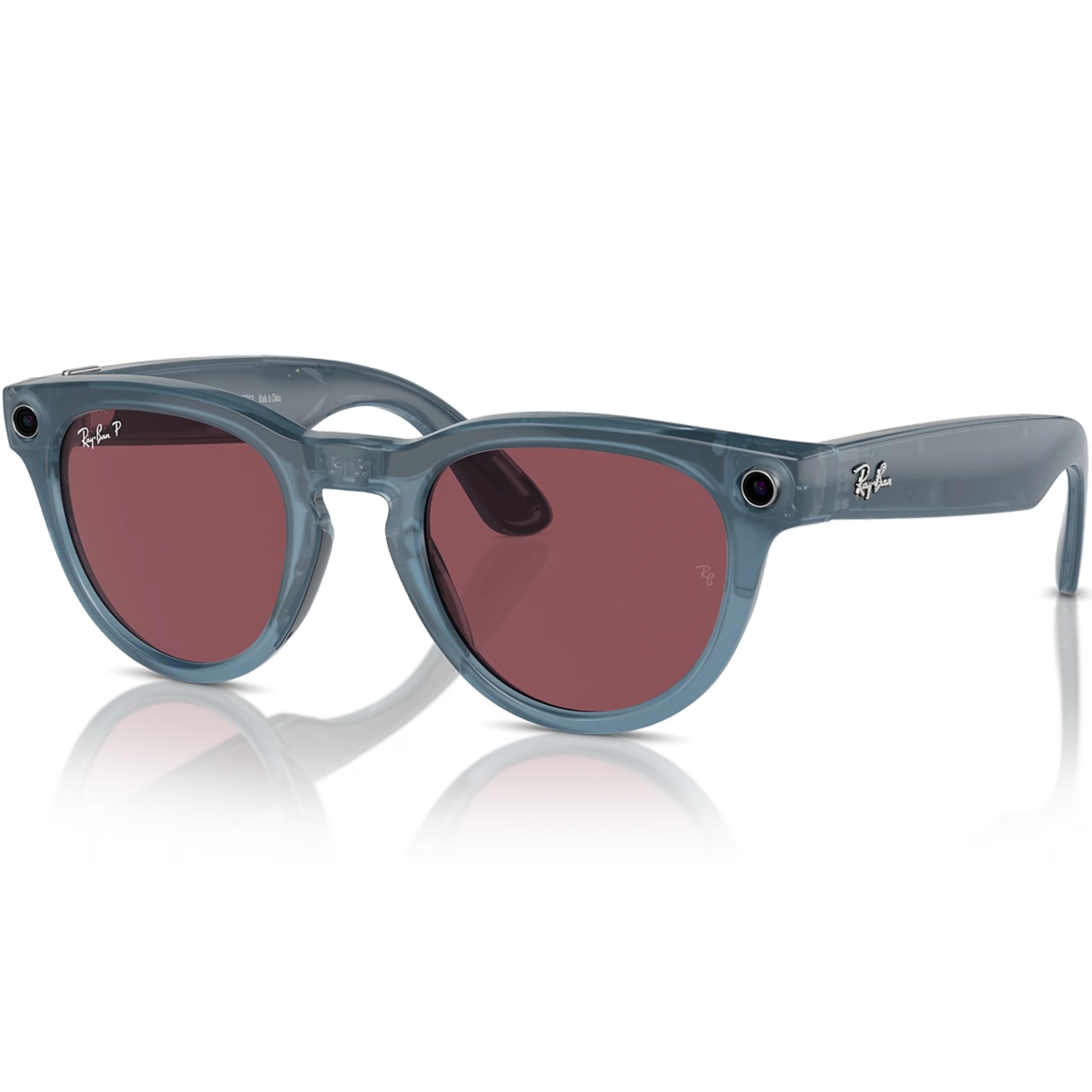 Смарт-очки Ray-Ban | Meta Headliner Standard - Shiny Jeans / Dusty Red (RW4009 66985Q 50-23)