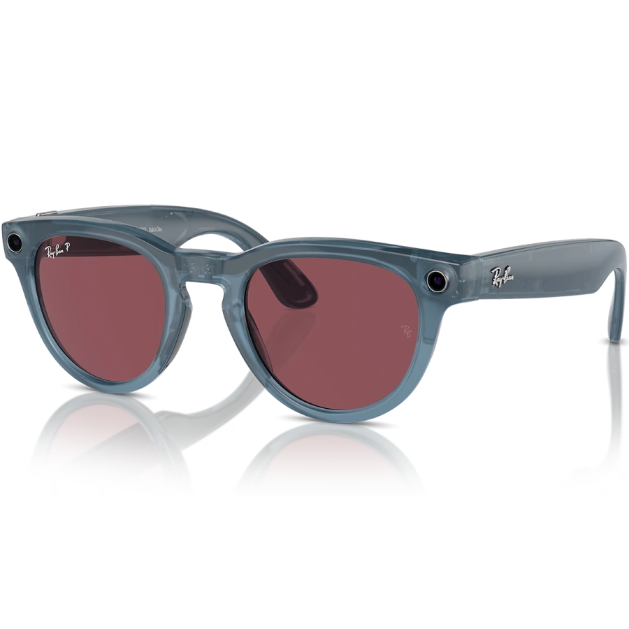 Смарт-окуляри Ray-Ban | Meta Headliner Standard - Shiny Jeans / Dusty Red (RW4009 66985Q 50-23)