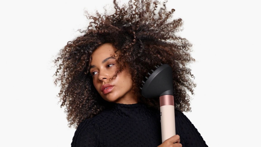 Стайлер для кучерявого волосся Dyson Airwrap i.d. Multi-Styler and Dryer Curly+Coily - Ceramic Pink/Rose Gold (601926-01) EU