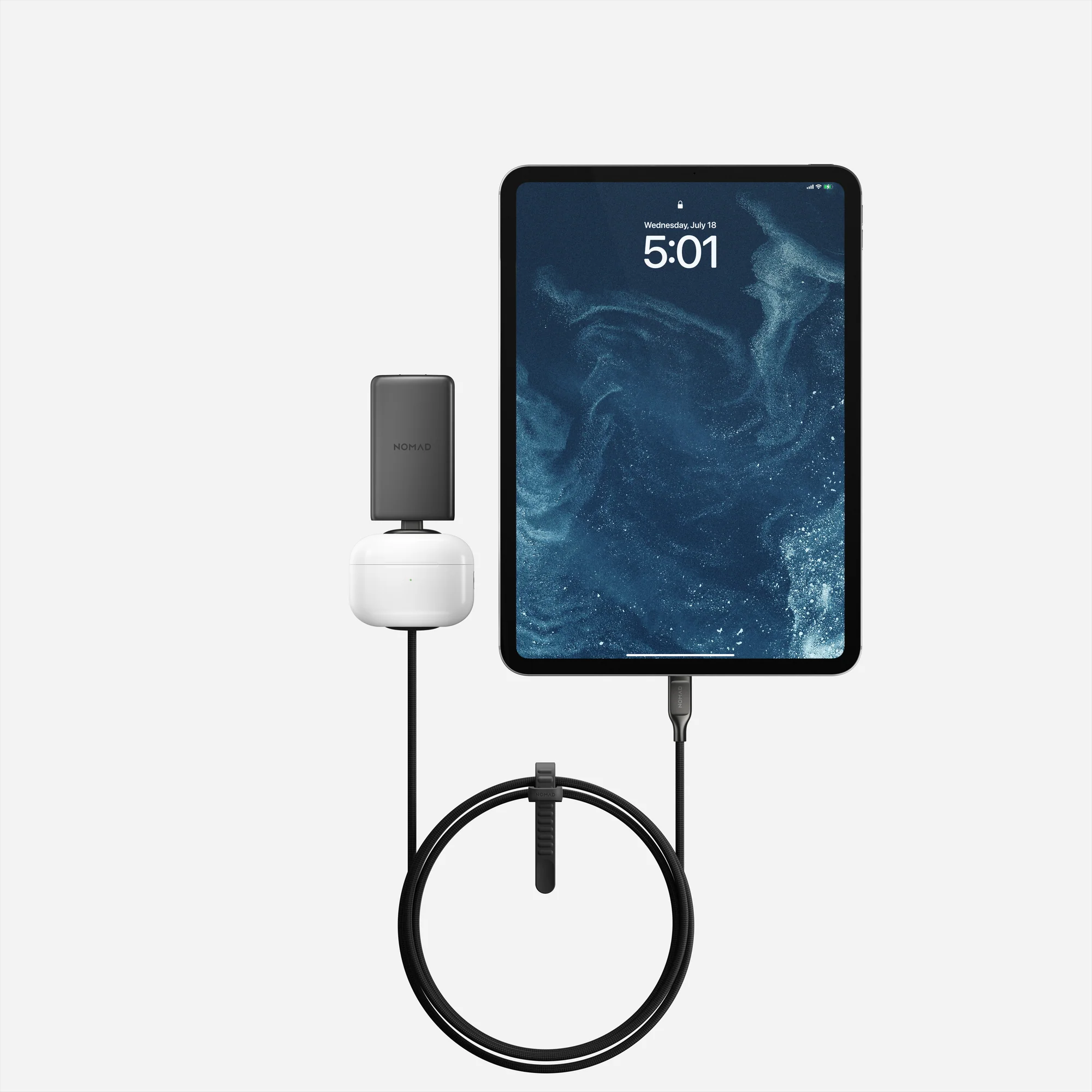 Универсальный кабель Nomad USB-C Kevlar Universal Cable для Apple Watch [1.5 m] - Carbide (NM014780858)