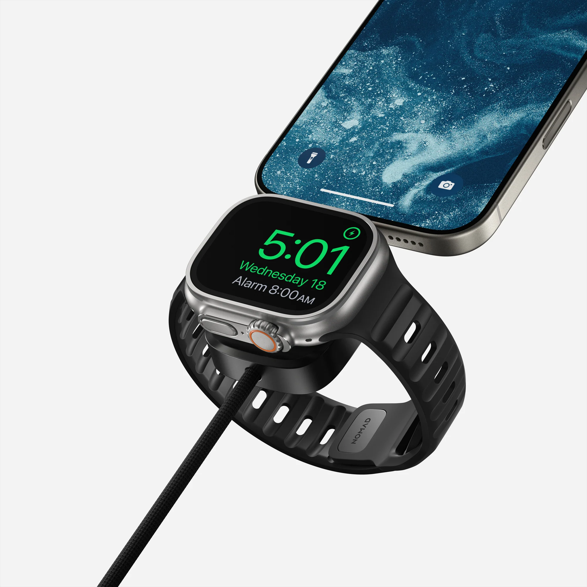 Универсальный кабель Nomad USB-C Kevlar Universal Cable для Apple Watch [1.5 m] - Carbide (NM014780858)