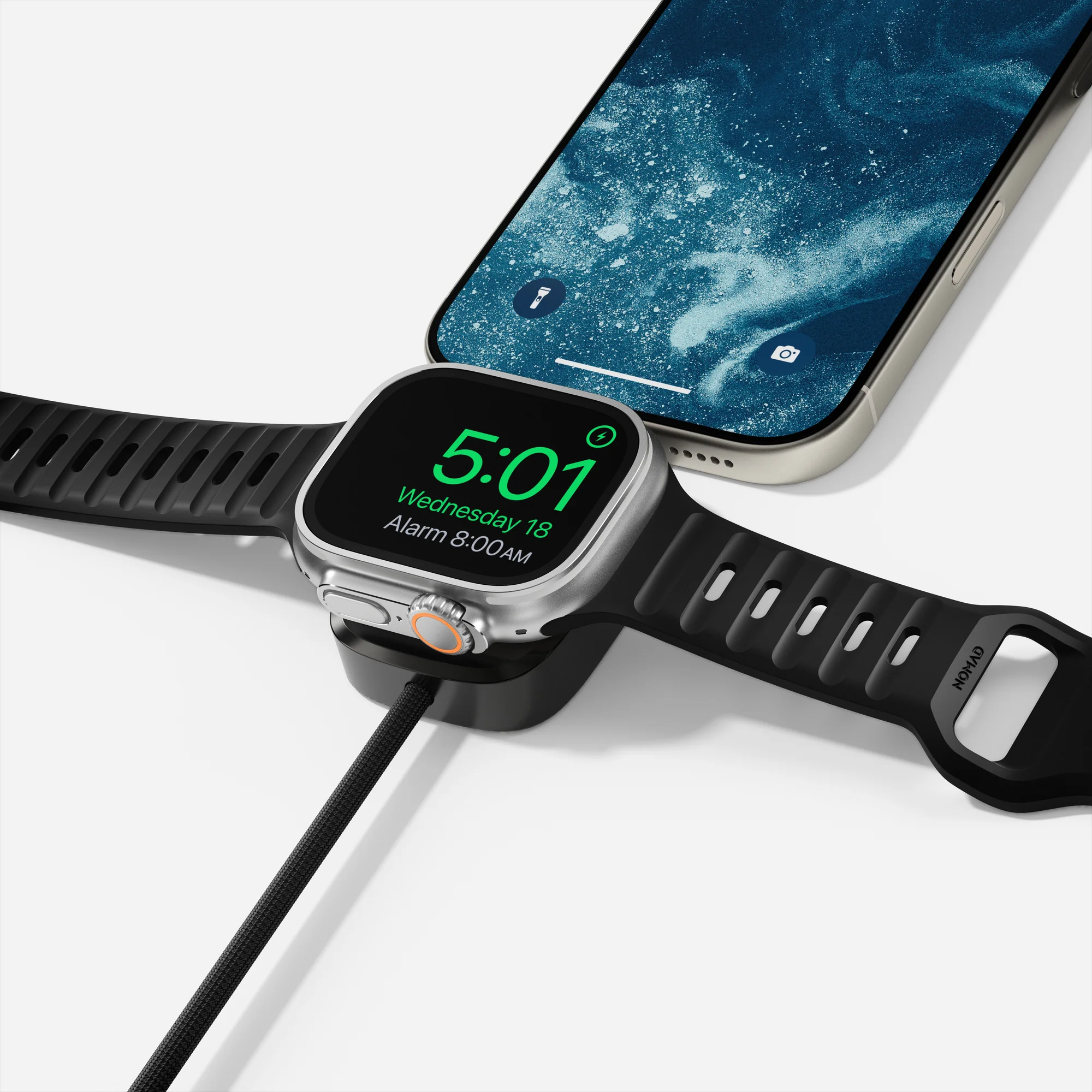 Универсальный кабель Nomad USB-C Kevlar Universal Cable для Apple Watch [1.5 m] - Carbide (NM014780858)