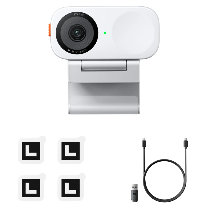 Веб-камера Insta360 Link 2C [Standard Bundle] - Arctic White (CINSABNA_LINK2C06)