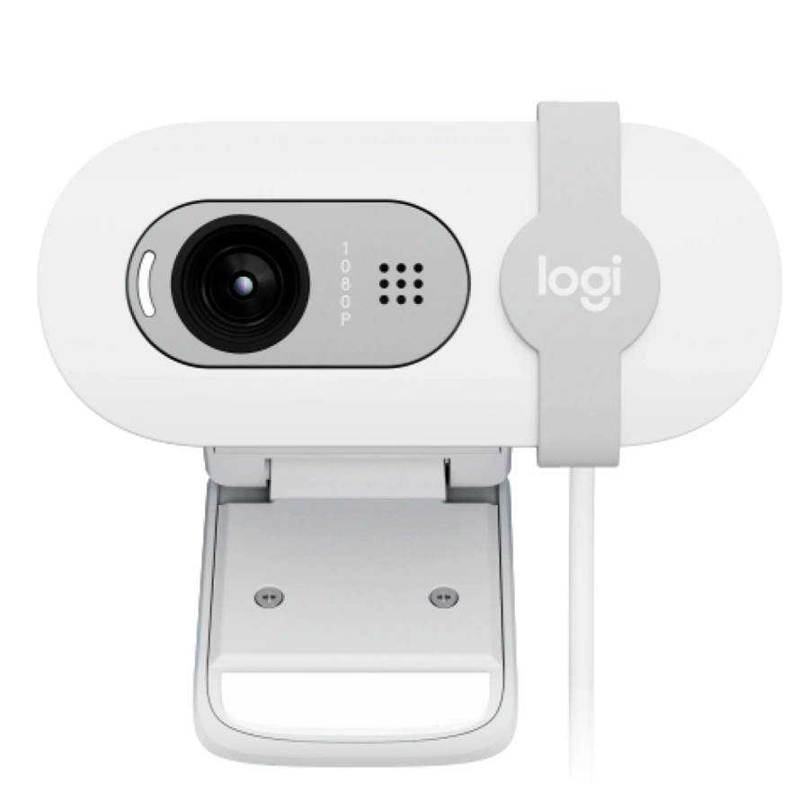 Веб-камера Logitech Brio 100 Full HD Webcam - Off White (960-001617)