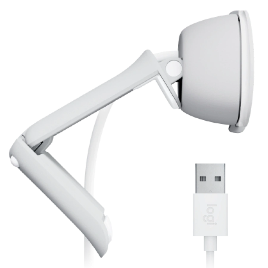 Веб-камера Logitech Brio 100 Full HD Webcam - Off White (960-001617)