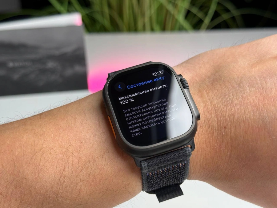 ВИТРИННЫЕ Apple Watch Ultra 2 2024 GPS + Cellular 49mm Black Titanium Case with Black Trail Loop - M/L (MX4V3) | Состояние: хорошее | Аккумулятор: 100% | Гарантия: 1 месяц | Комплект: полный