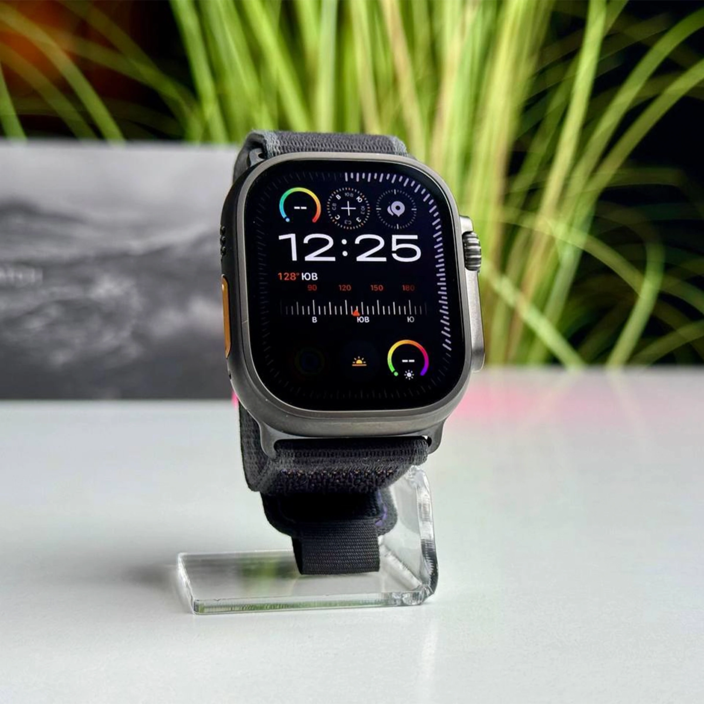 ВІТРИННІ Apple Watch Ultra 2 2024 GPS + Cellular 49mm Black Titanium Case with Black Trail Loop - M/L (MX4V3) | Стан: гарний | Акумулятор: 100% | Гарантія: 1 місяць | Комплект: повний