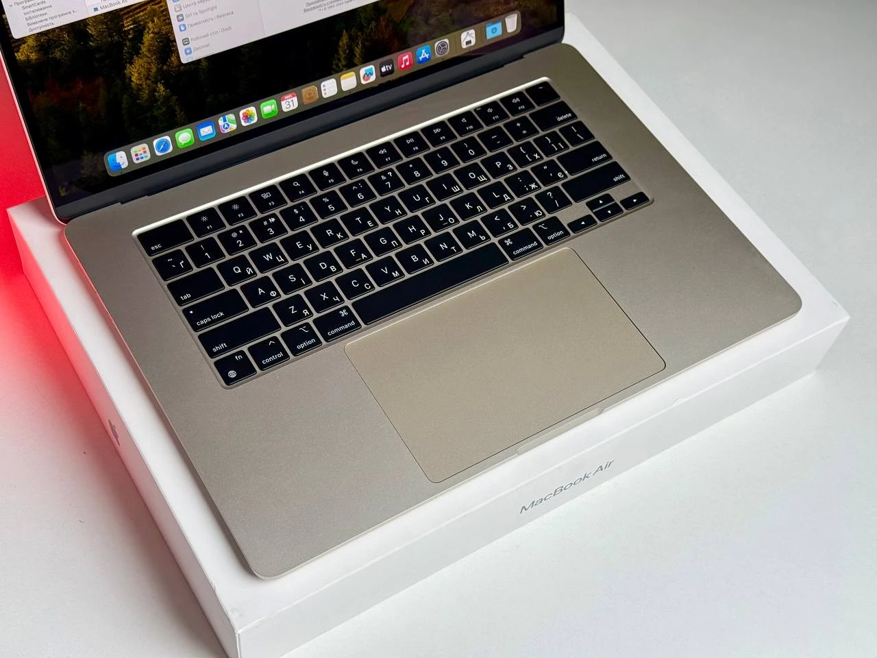 ВИТРИННЫЙ MacBook Air 15" M2/8GB/512GB Starlight 2023 (MQKV3) - Состояние: хорошее | Аккумулятор: 100% | Комплектация: полный | Гарантия: 1 мес.