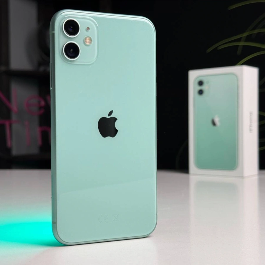 ВЖИВАНИЙ Apple iPhone 11 128GB Green (MWLK2) | Стан: гарний (ледь помітний засвіт) | Акумулятор: 100% | Гарантія: 1 місяць | Комплект: повний