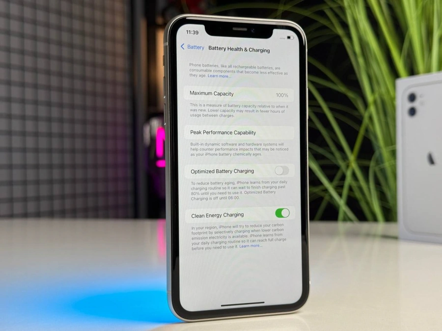 Б/У Apple iPhone 11 128GB White (MHCY3, MHDJ3) | Состояние: хорошее | Аккумулятор: 100% | Гарантия: 1 месяц | Комплект: полный