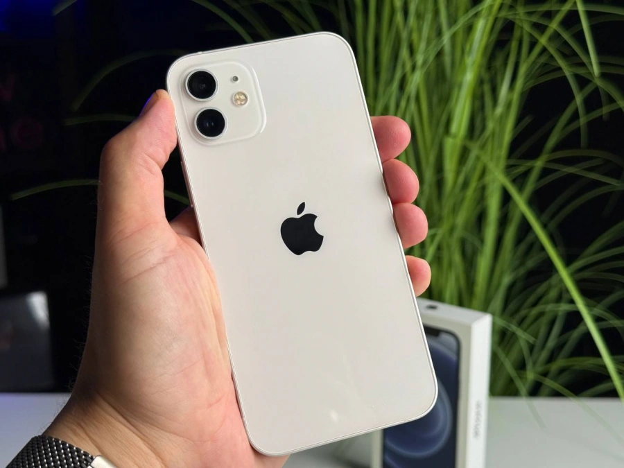Б/У Apple iPhone 12 64GB White (MGH73, MGJ63) | Состояние: хорошее | Аккумулятор: 100% | Гарантия: 1 месяц | Комплект: полный