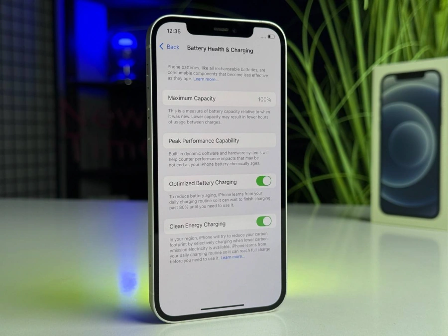 Б/У Apple iPhone 12 64GB White (MGH73, MGJ63) | Состояние: хорошее | Аккумулятор: 100% | Гарантия: 1 месяц | Комплект: полный