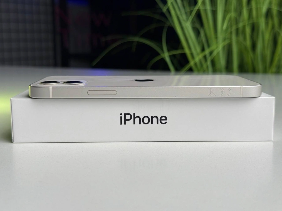 Б/У Apple iPhone 12 64GB White (MGH73, MGJ63) | Состояние: хорошее | Аккумулятор: 100% | Гарантия: 1 месяц | Комплект: полный