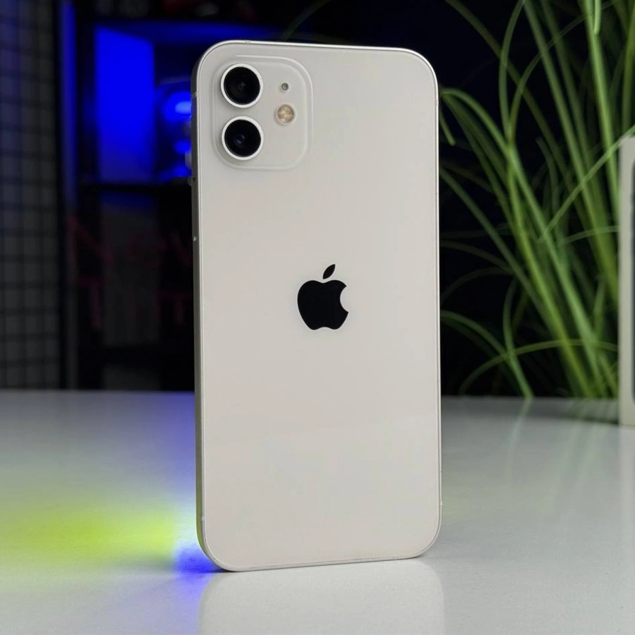Б/У Apple iPhone 12 64GB White (MGH73, MGJ63) | Состояние: хорошее | Аккумулятор: 100% | Гарантия: 1 месяц | Комплект: полный
