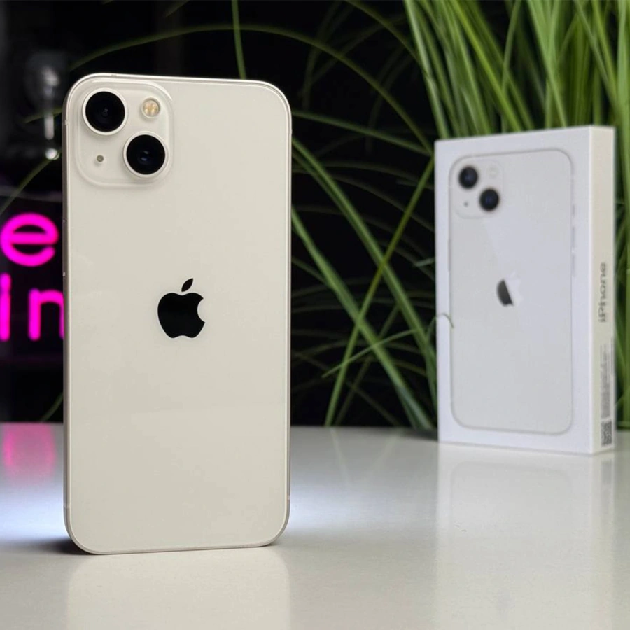 ВЖИВАНИЙ Apple iPhone 13 128GB Starlight (MLPG3) | Стан: ідеальний | Акумулятор: 92% | Гарантія: 1 місяць | Комплект: повний
