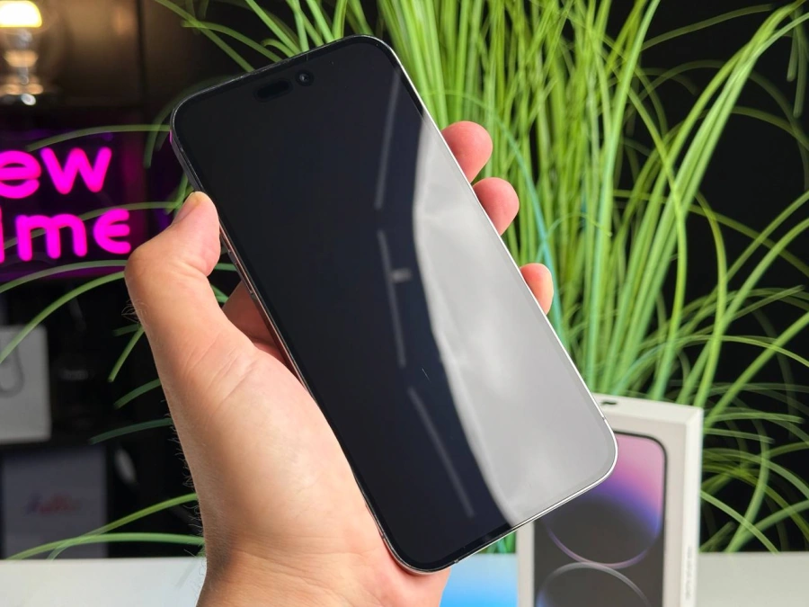 ВЖИВАНИЙ Apple iPhone 14 Pro Max 128GB Deep Purple (MQ9T3) | Стан: гарний (маленька подряпина на екрані) | Акумулятор: 100% | Гарантія: 1 місяць | Комплект: повний