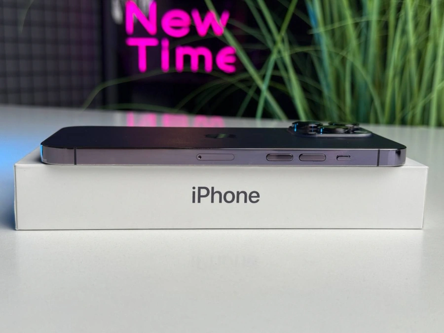 ВЖИВАНИЙ Apple iPhone 14 Pro Max 128GB Deep Purple (MQ9T3) | Стан: гарний (маленька подряпина на екрані) | Акумулятор: 100% | Гарантія: 1 місяць | Комплект: повний