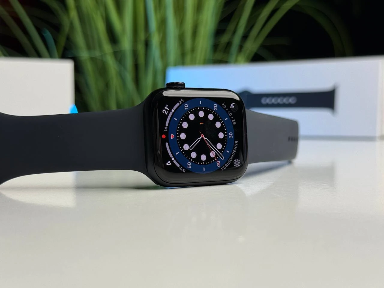 OPEN BOX Apple Watch SE 2 2024 GPS 44mm Midnight Aluminum Case with Midnight Sport Band - M/L (MXEK3) | Состояние: идеальное | Аккумулятор: 100% | Гарантия: 12 месяцев (гарантия Apple до 2026-07-22) | Комплект: полный