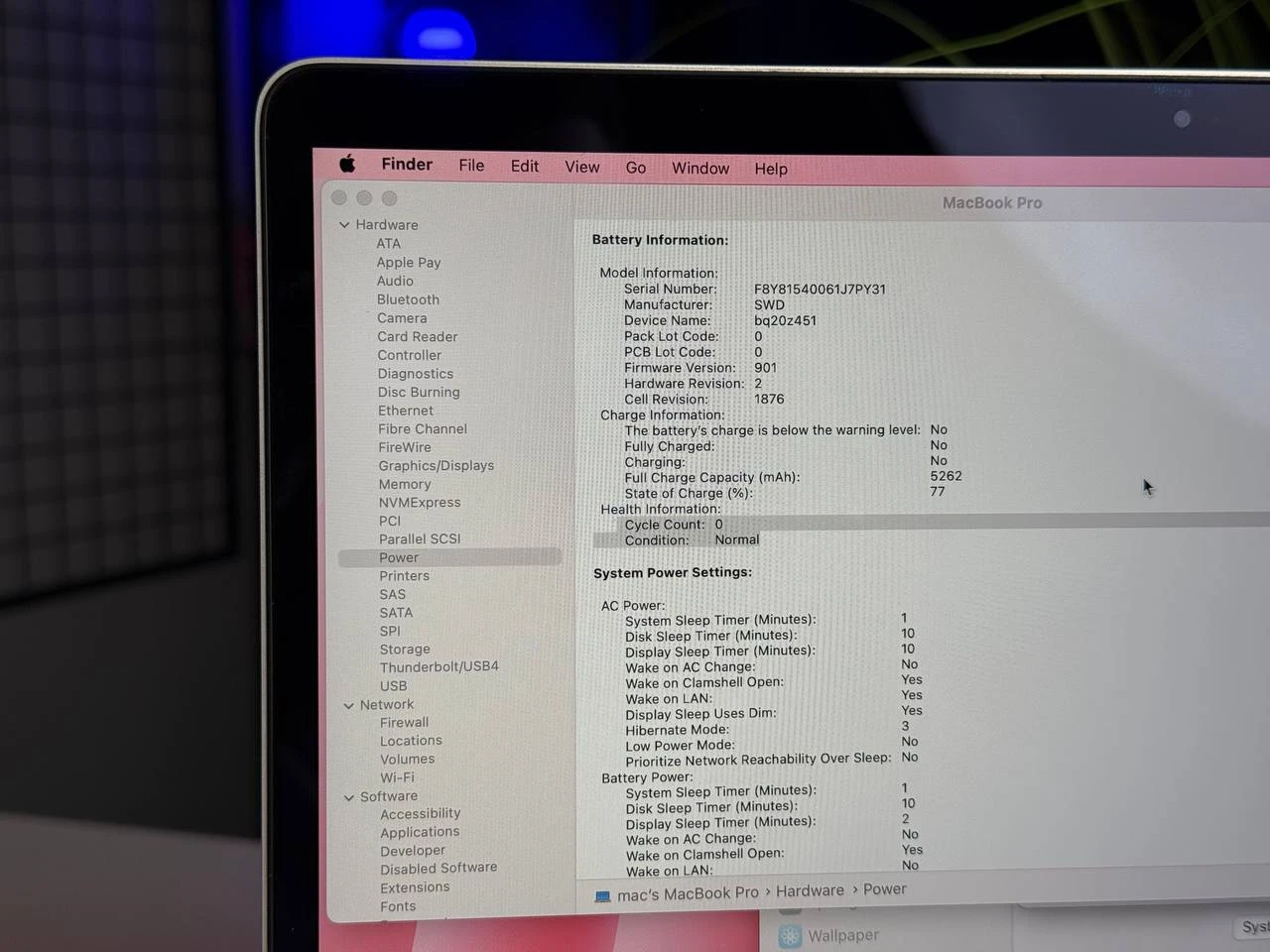 Б/У MacBook Pro 13 Silver 2020 (MWP72) Состояние: хорошее (выполнена чистка, замена пасты) | Аккумулятор: 100% (0 циклов) | Гарантия: 1 месяц | Комплектация: полный