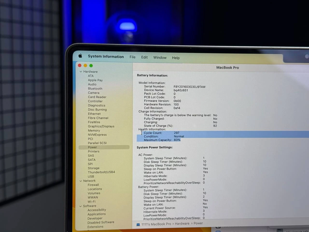 ВЖИВАНИЙ MacBook Pro 16" Space Gray (MK183) 2021 | Стан: гарний | Акумулятор: 83% | Гарантія: 3 місяці | Комплект: повний