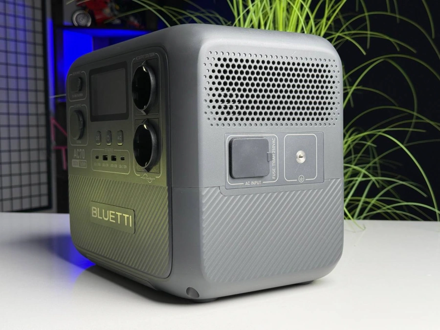 ВИТРИННАЯ зарядна станція BLUETTI AC70 Portable Power Station | 1000W 768Wh | Состояние: хорошее | Аккумулятор: 100% | Гарантия: 3 месяца | Комплект: зарядная станция