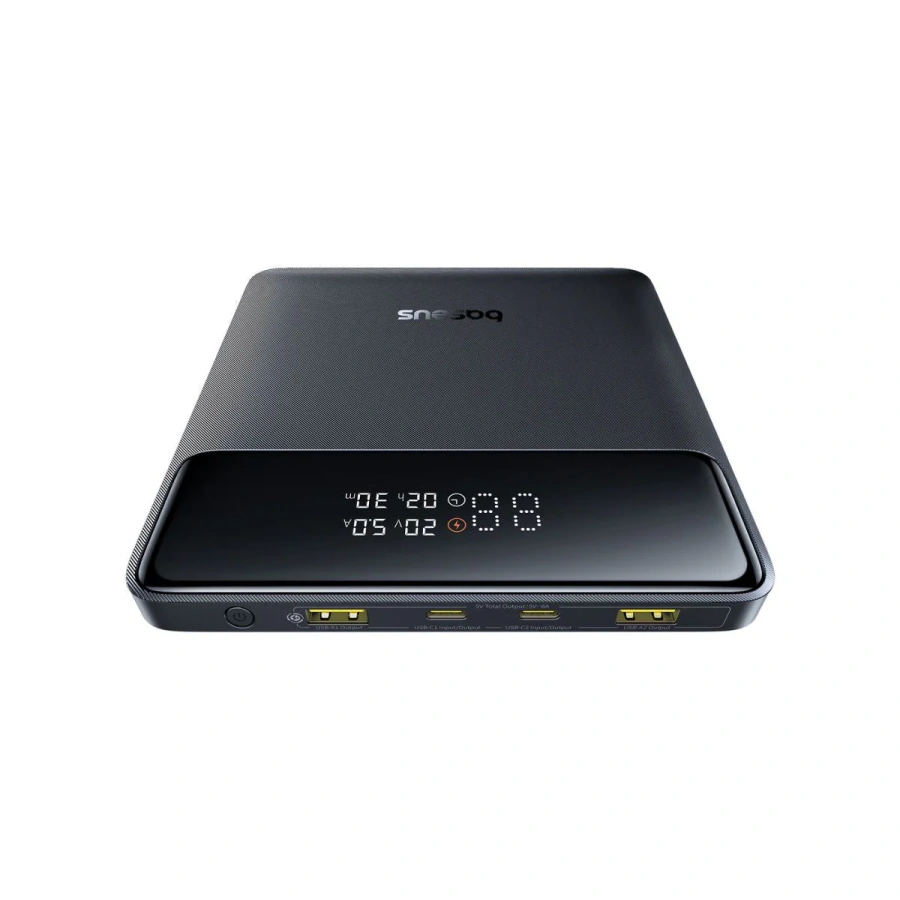 Зовнішній акумулятор Baseus Blade Power Digital Display Fast Charging Power Bank HD Edition 20000mAh 100W - Black (PPBL000301)