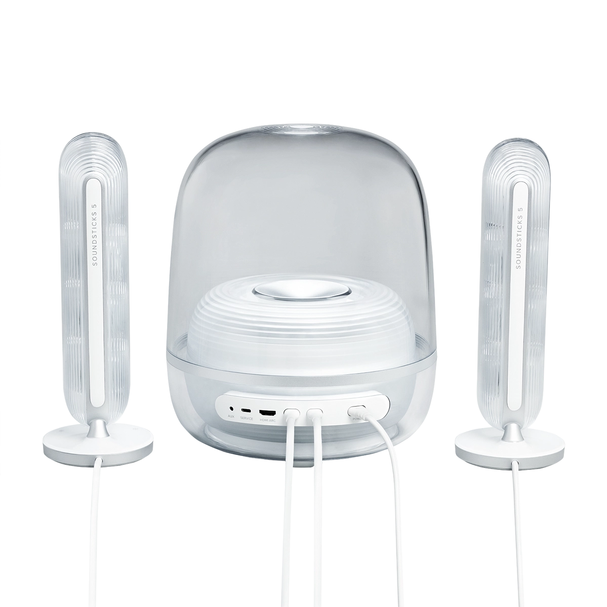 Акустична система Harman Kardon SoundSticks 5 Wi-Fi - White (HKSOUNDSTK5WFWEP)