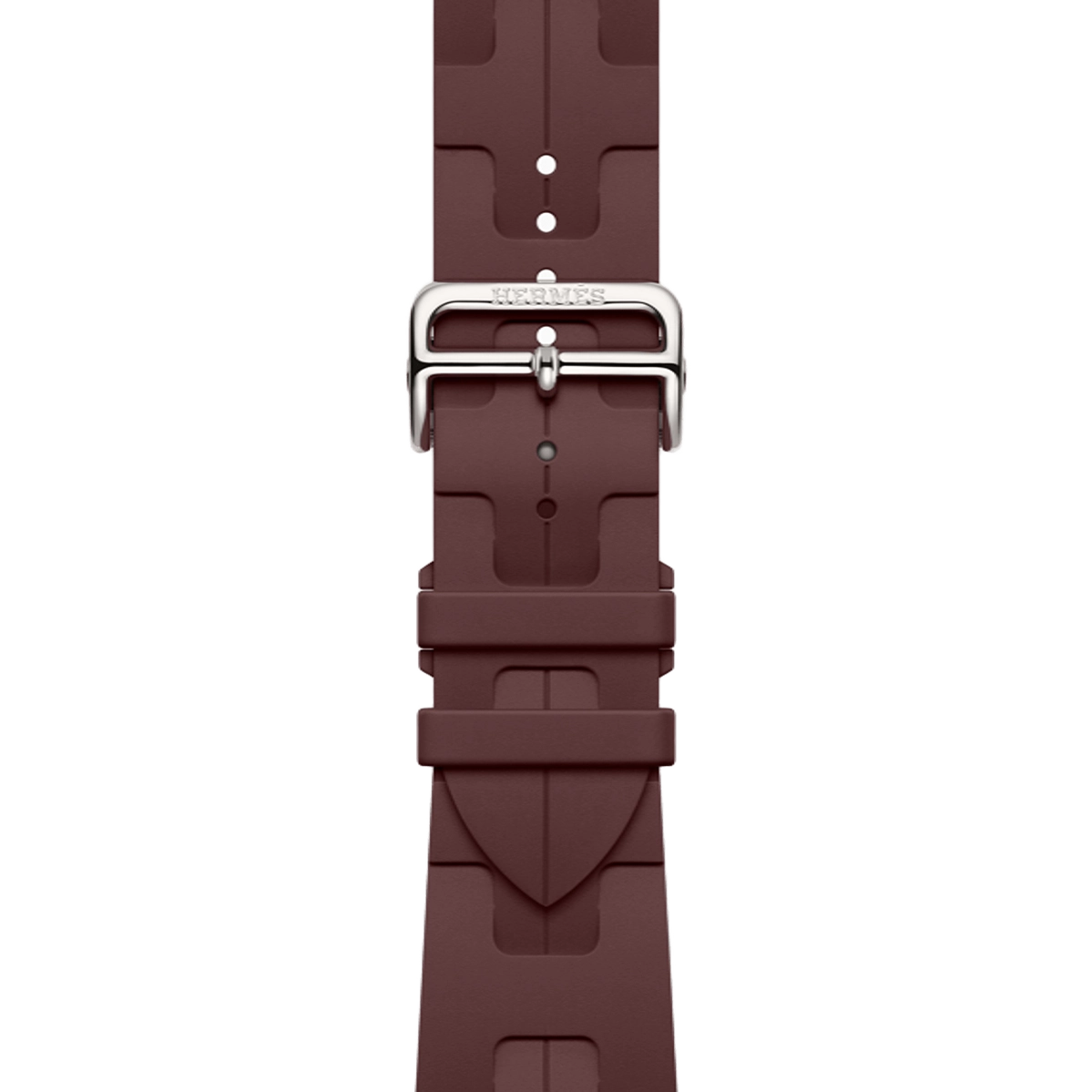 Apple Watch Hermès Series 11 GPS + Cellular 42mm Silver Titanium Case with Bordeaux Kilim Single Tour (MF9P4+MGGY4)