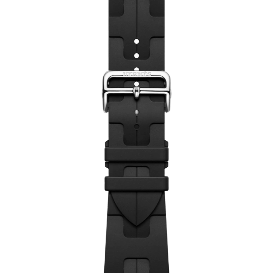 Apple Watch Hermès Series 11 GPS + Cellular 42mm Silver Titanium Case with Noir Kilim Single Tour (MF9P4+MXJK3)