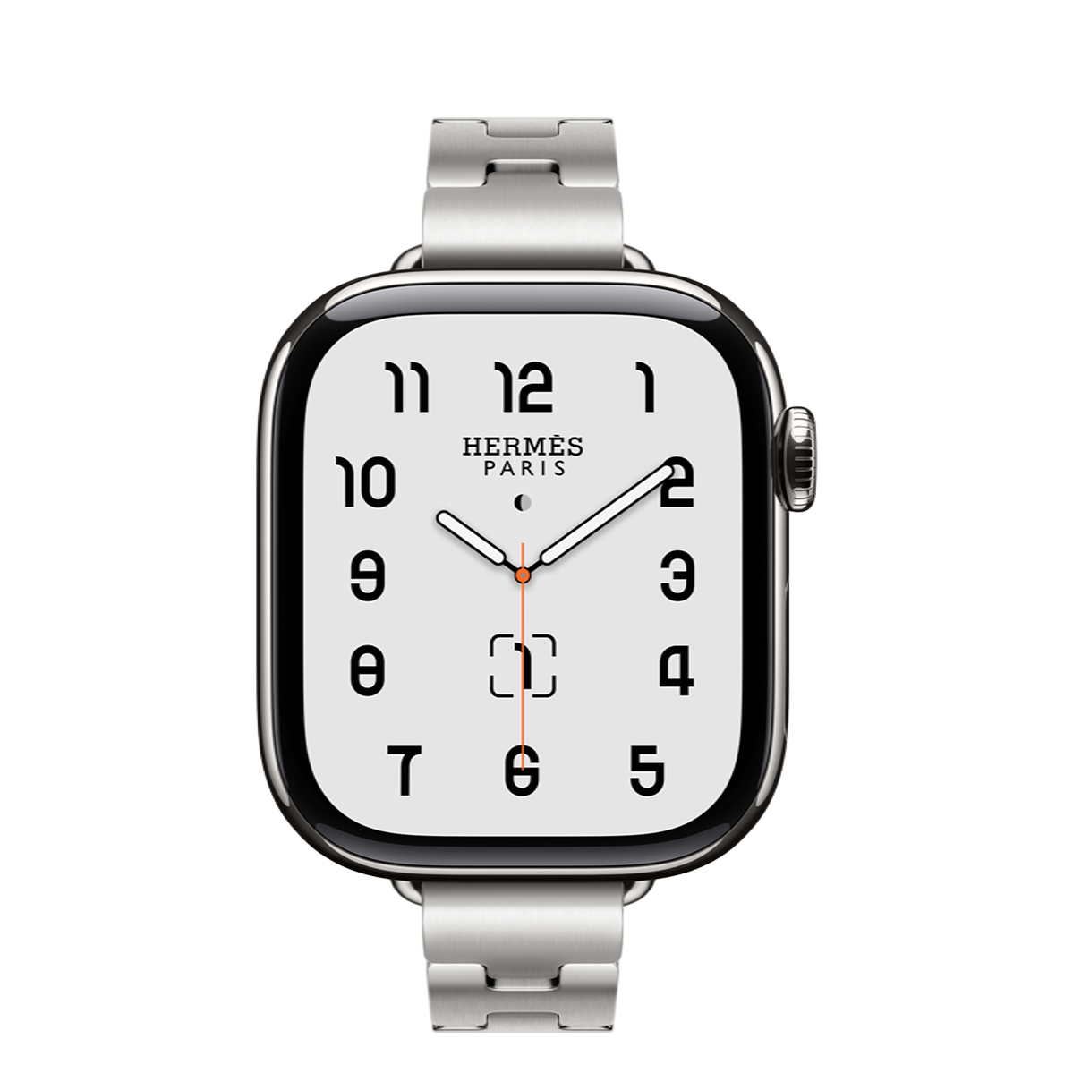 Apple Watch Hermès Series 11 GPS + Cellular 42mm Silver Titanium Case with Satiné Grand H Fin - Large (MF9P4+MGLV4)